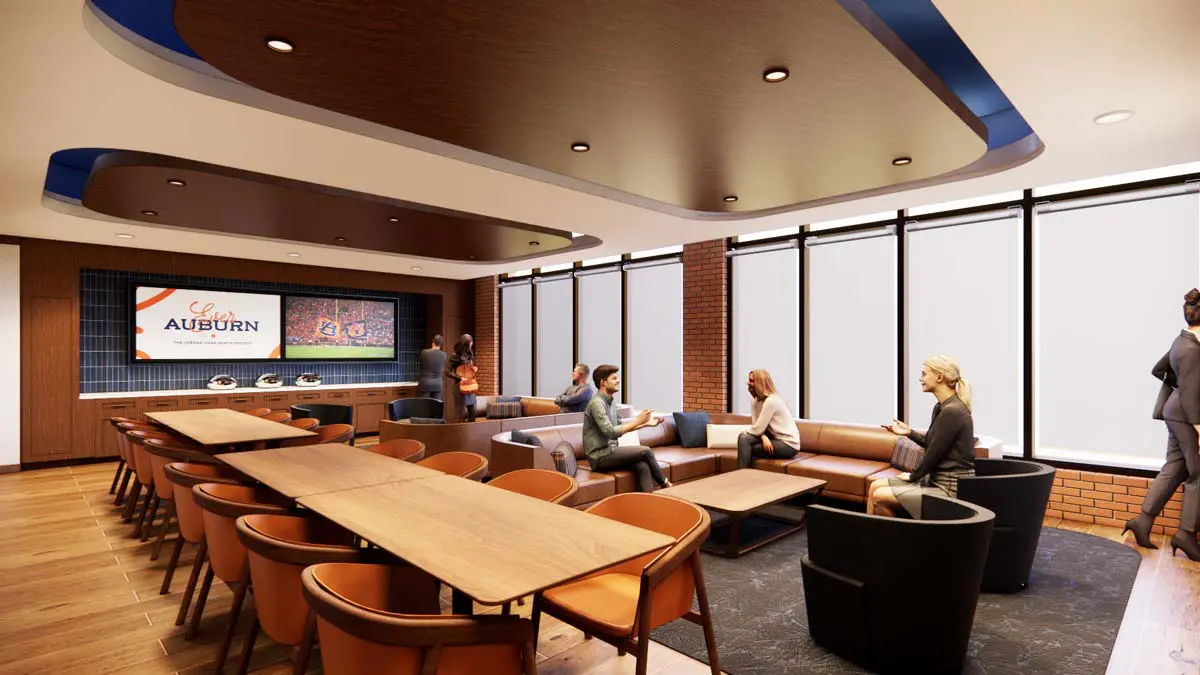 Rendering of a Campus View Meeting Room with conference table