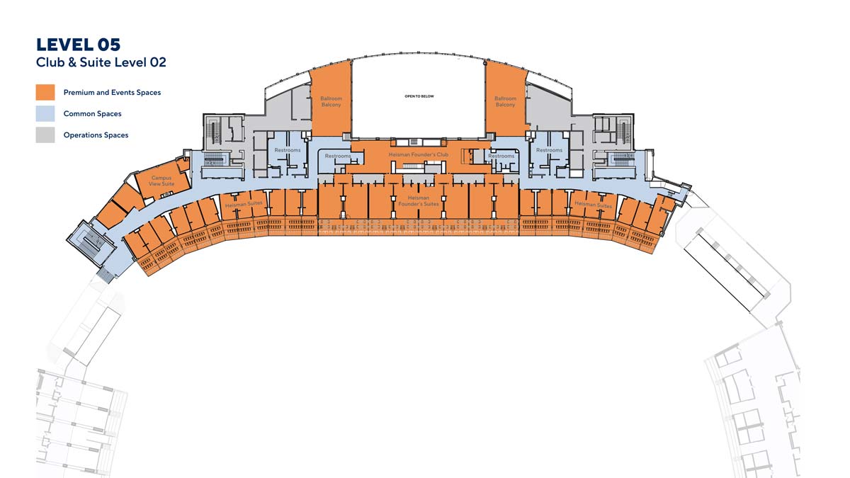 Level 05 Club and Suite Level 2 layout
